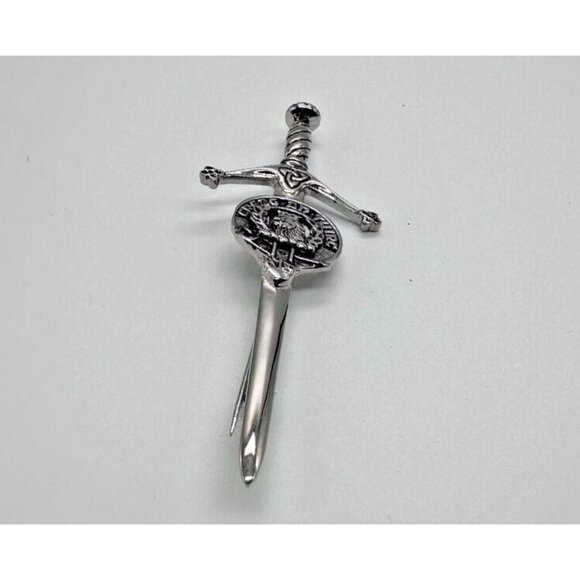 APS Scotland MacLachlan Clan Crest Kilt Pin Lion Head Crown Sword Creag An Tuirc - Picture 5 of 10